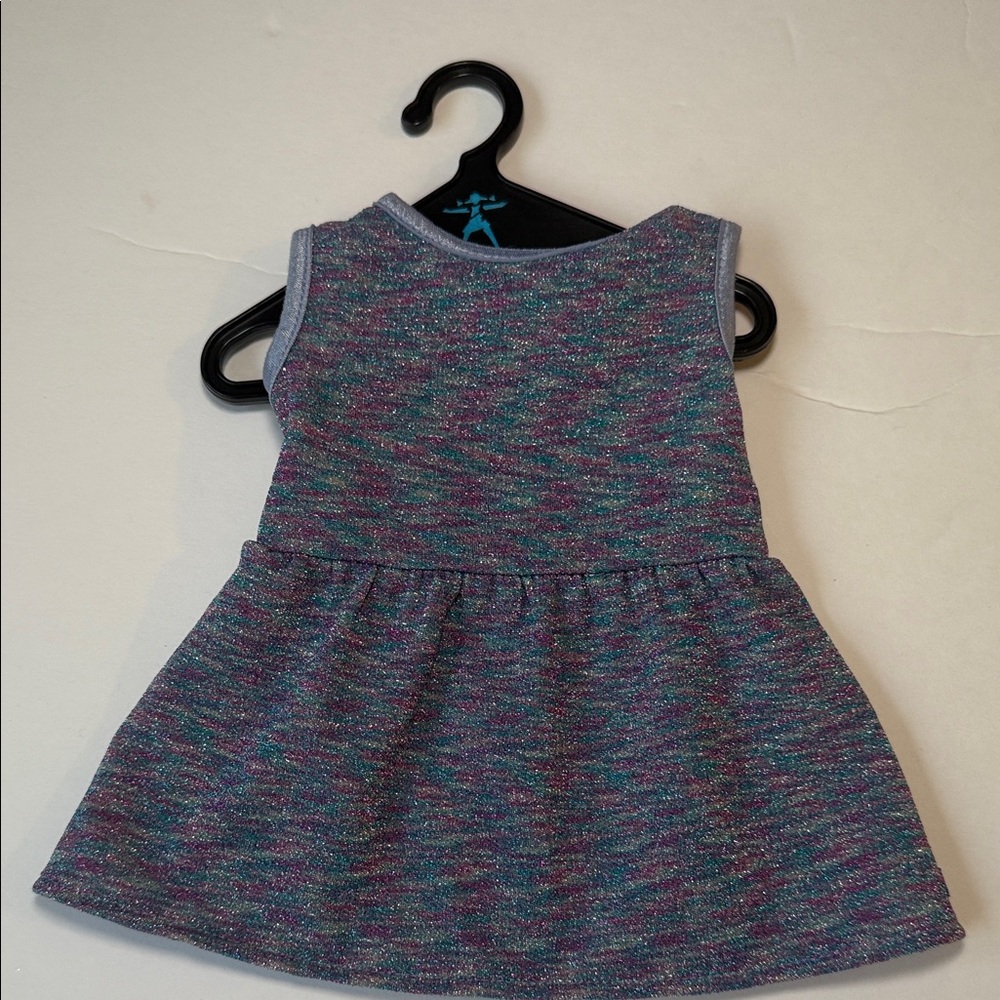 American Girl Doll Purple Sparkle Dress